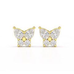 1.50 CT Butterfly Shape Lab Diamond Stud Earring