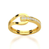 0.15 CT Loop Ring with Round Cut Lab Diamonds